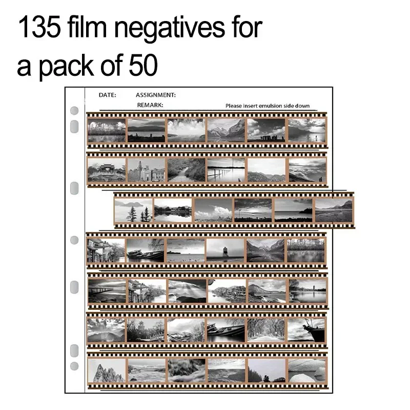 High Resolution Negative Film Storage Pages Acid Free Material Minimize Static Electricity Keep Your Film Safe