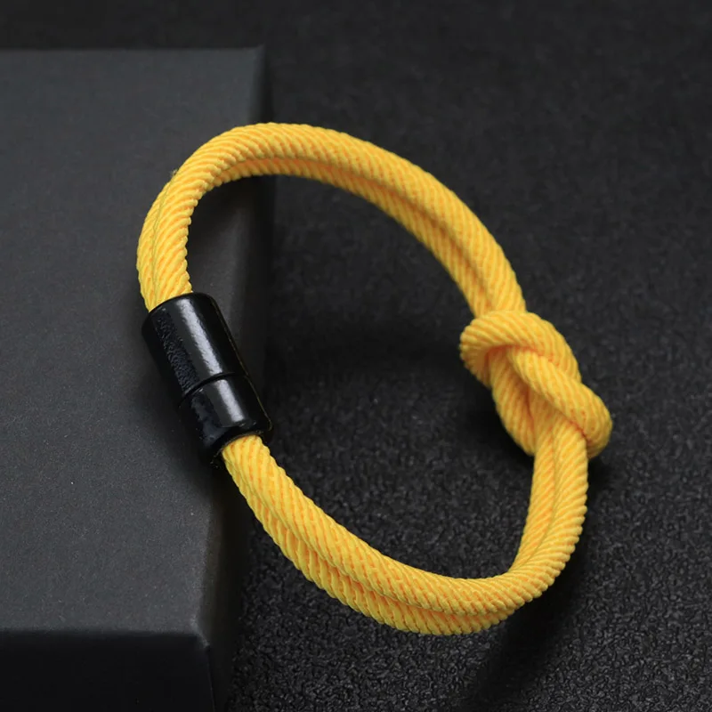 Magnetic Clasp Rope Bracelet for Men and Women