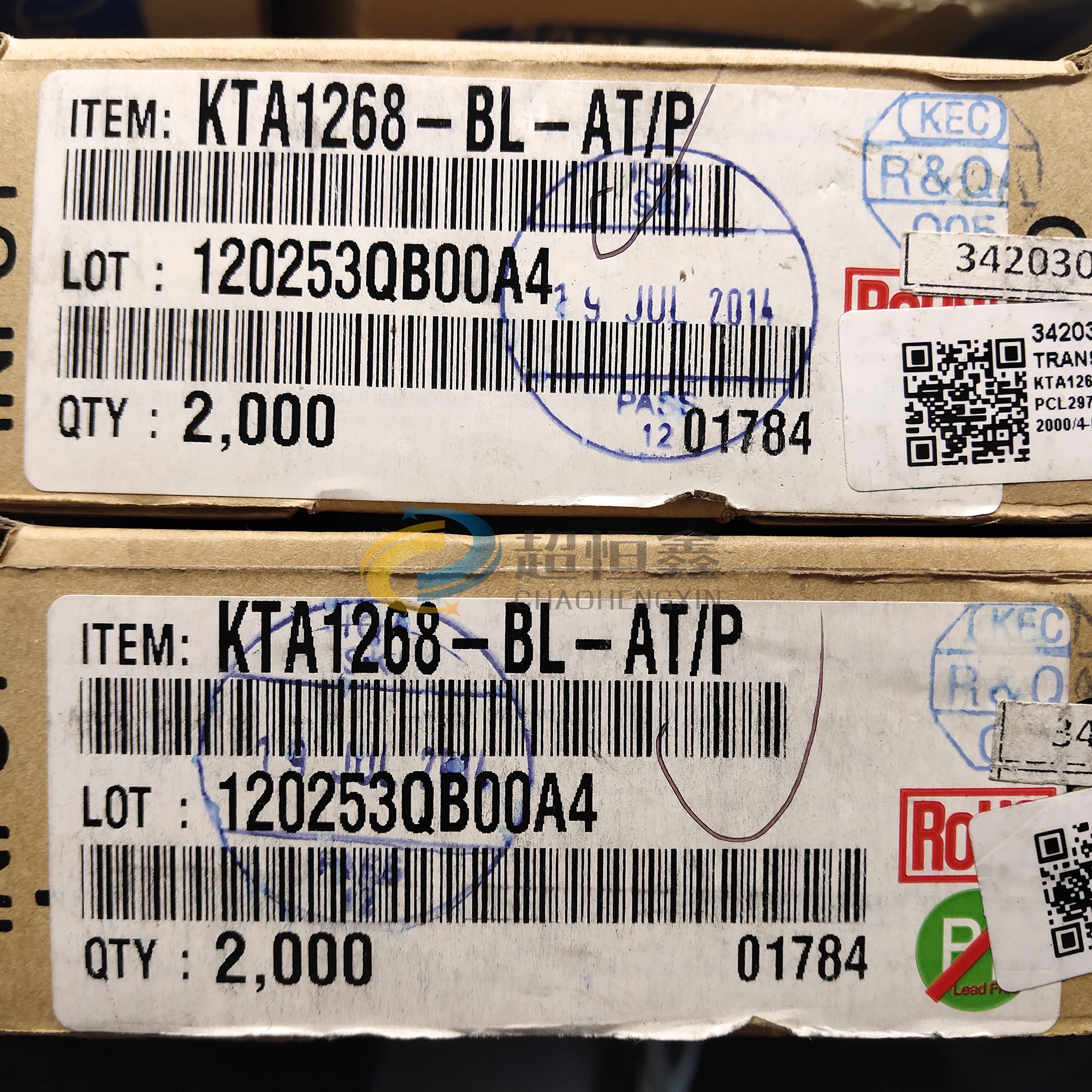 Korean Original KEC KTA1268 KTC3200 A1268 C3200 BL TO-92 Can Replace 2SA970 2SC2240 BL Sold from 1 pair
