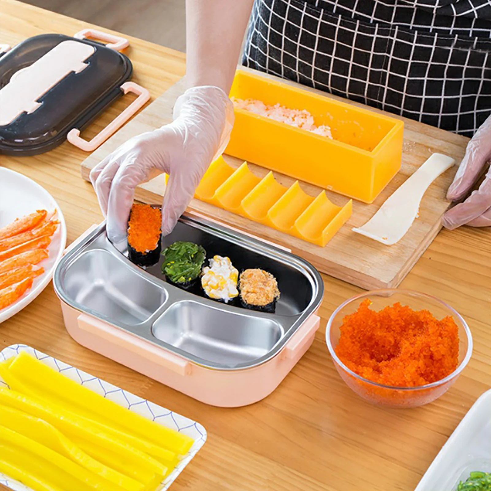 Moule à Sushi Cylindrique en Plastique de Qualité Alimentaire, Kit de  Bricolage pour une Cuisson Facile des Rouleaux - AliExpress