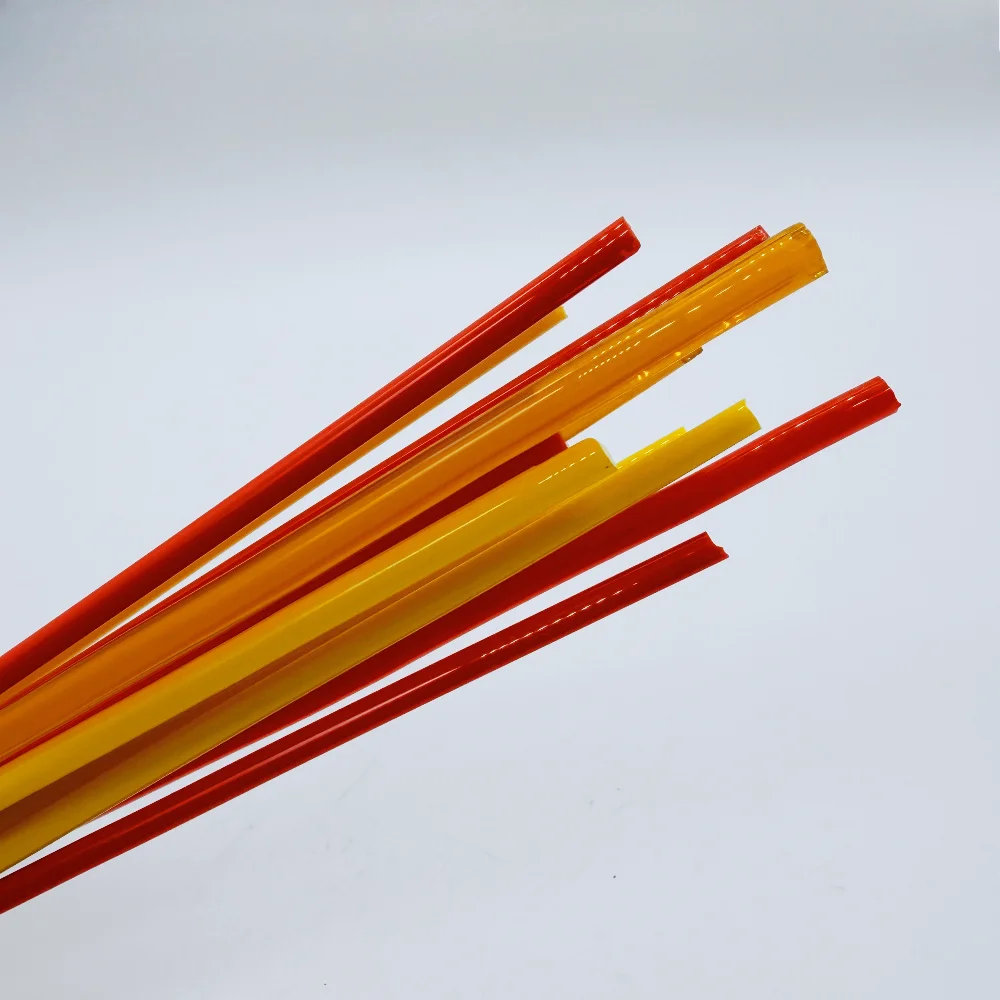 COE90 Diameter 5-9mm Fusing Glass Rods Stringer Lampworks Stained Glass DIY