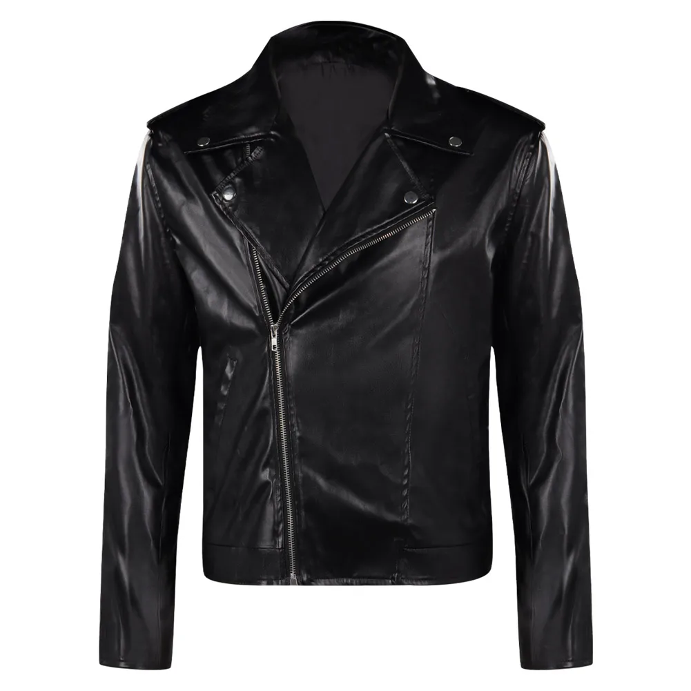 Grease Danny Cosplay Costume Men T-birds Jacket Coat Outfits Halloween Carnival Party Disguise Suit