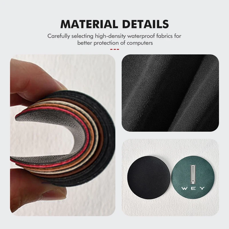 2pcs Car Coaster Water Cup Sheepskin Anti-skid Pads Accessories For WEY Tank 300 VV6 VV5 VV7 GT Mocha Splash Guard Mudguards
