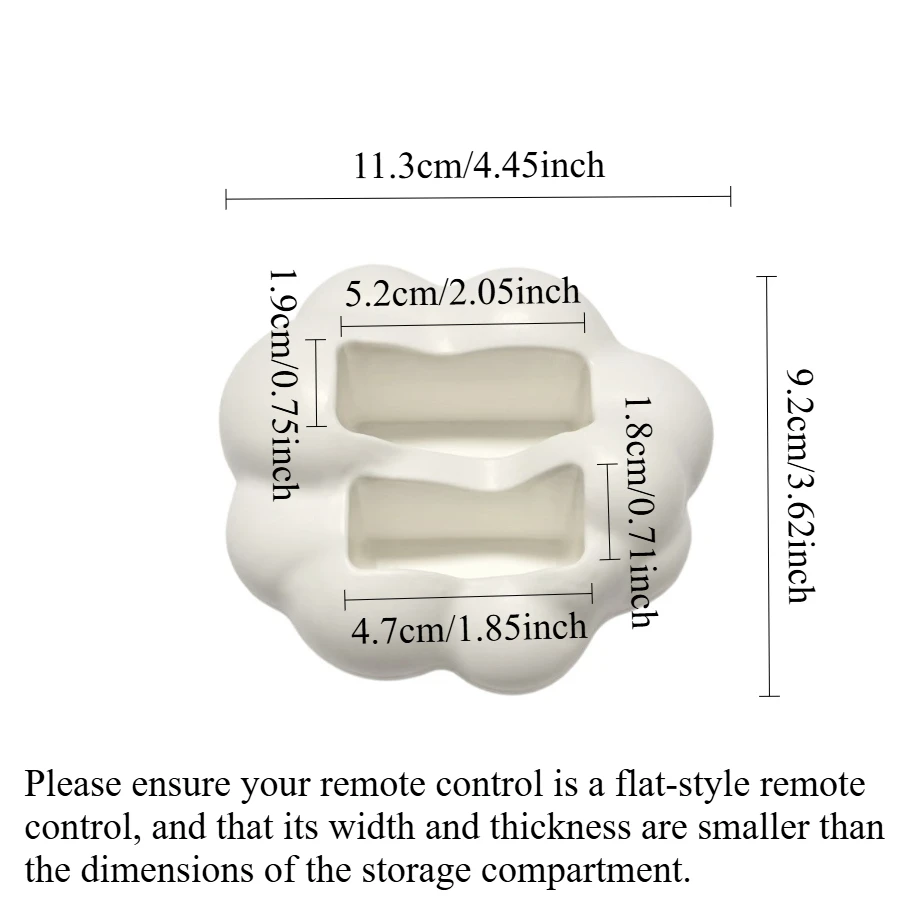 귀여운 3D 구름 모양 리모컨 홀더 - TV/에어컨 리모컨, 휴대폰, 가젯을 위한 데스크탑 홈 스토리지 정리대