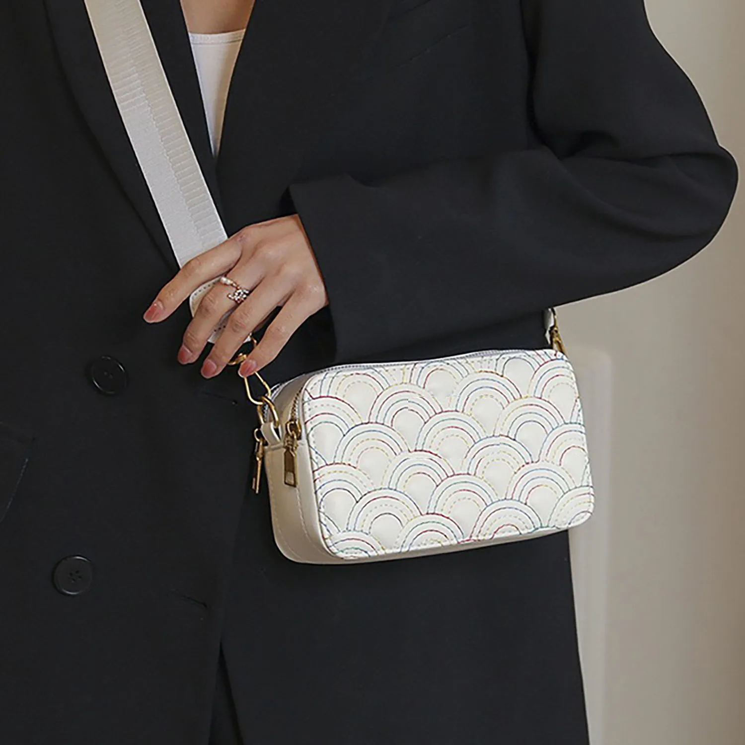Women K-G Shoulder Bag Fashion Ladies Zip Letter Small Square Bag Luxury Camera Designer Bags