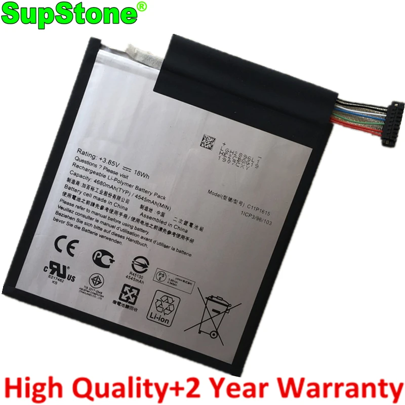SupStone C11P1615 1ICP3/96/103 Laptop Battery For Asus Zenpad Z8S P00J