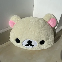 Adorable Rilakkuma Bear Plush Hand Warmer Pillow - Soft Stuffed Toy Cushion Birthday Gift - 30cm (WHITE)