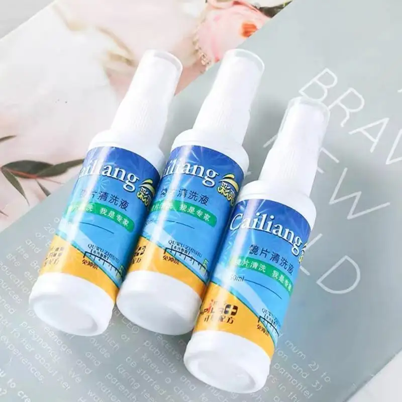 5PCS 50ML Lens Cleaner Glasses Sunglasses Eyeglass Cleaning Solution Spray Bottle Glasses Cleaner Supplies Eyewear Accessories
