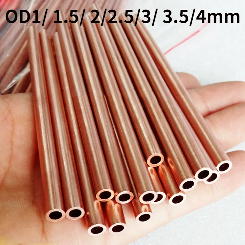 

Red Copper Capillary Tubes T2 CU Pipe Hard Hose Length 500mm OD1/ 1.5/ 2/2.5/3/ 3.5/4mm