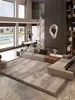 Abstract Brown Striped Carpet Creative Artistic Rug Luxury Living Room Decoration Carpets Comfortable Easy Clean Bedroom Rug 양탄자 4