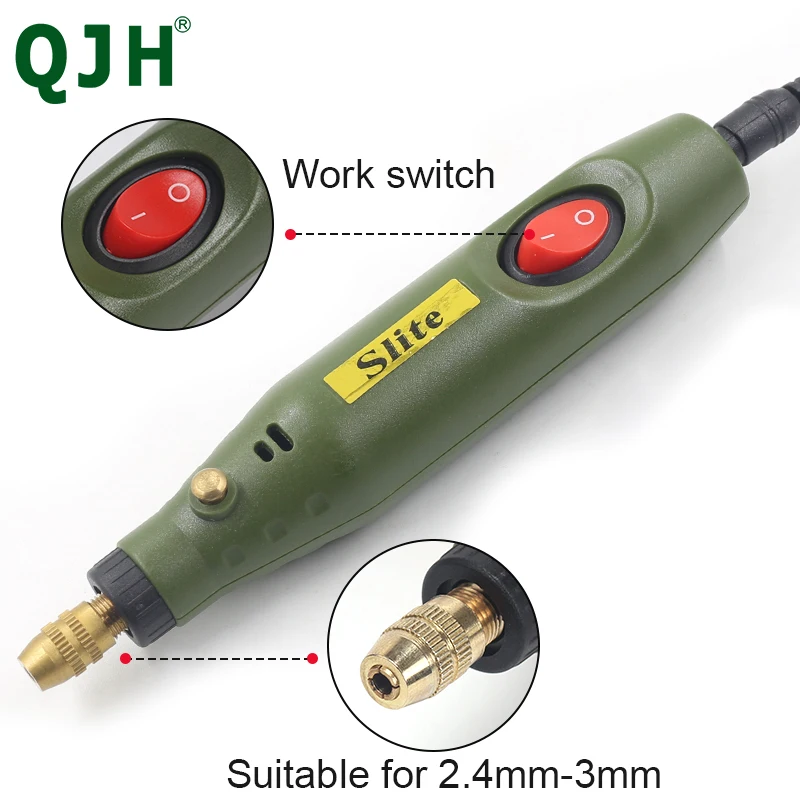 Leather Tool Edge Electric Polishing Slicker Sandalwood Electric Grinding Head leather timming Polishing DIY Tools Tip Burnisher