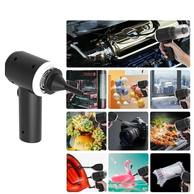 9000Pa Wireless Car Vacuum Cleaner USB Charging 1200mAh Portable Cleaning Appliance Mini Wet and Dry Vacuum Cleaner Household 1