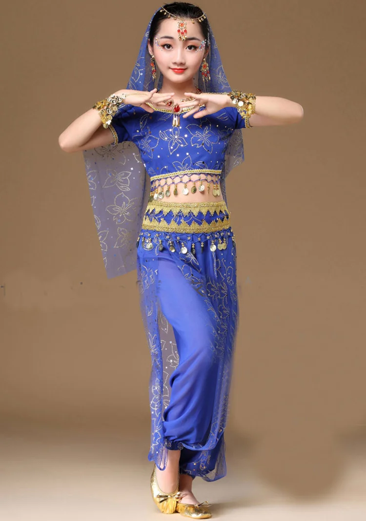 Oriental Dance Costumes Girls Egypt Kid costume Belly Dance Costumes Set Egyptian  Indian Belly Dancing Clothing India