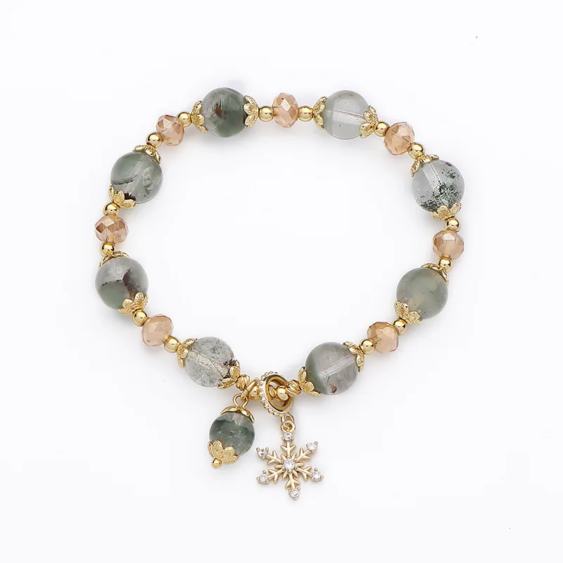 

Exquisite Green Ghost Crystal Bracelet, Enhance Your Style