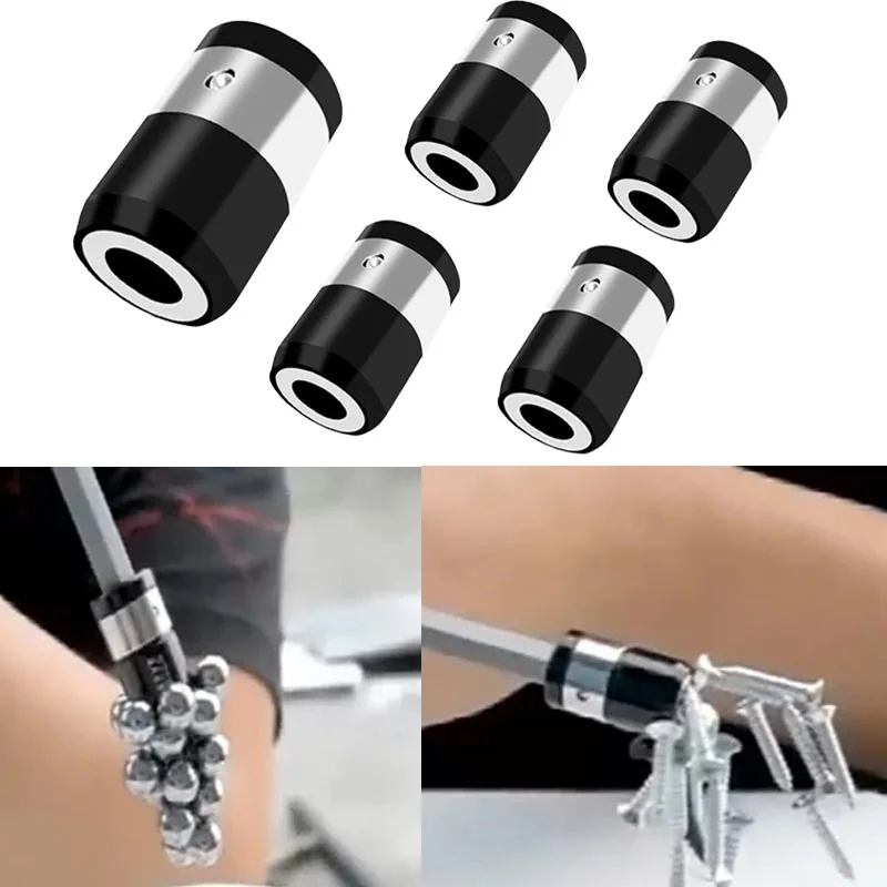 

6.35mm Universal Magnetic Ring Alloy Magnetic Ring Screwdriver Bits Anti-corrosion Strong Magnetizer Drill Bit Magnetic Ring