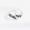WYEAIIR 925 Sterling Silver Fine Retro Demon Bat Wings Resizable Opening Ring For Women Luxury Jewelry 5