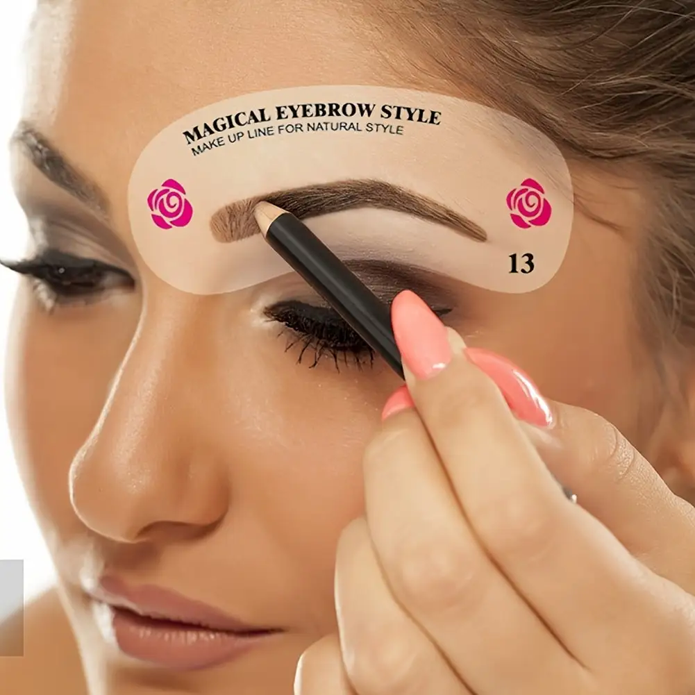 Grooming Eyebrow Stencil Kit 24 Styles for Women makeup tools,eyebrow stencil tool