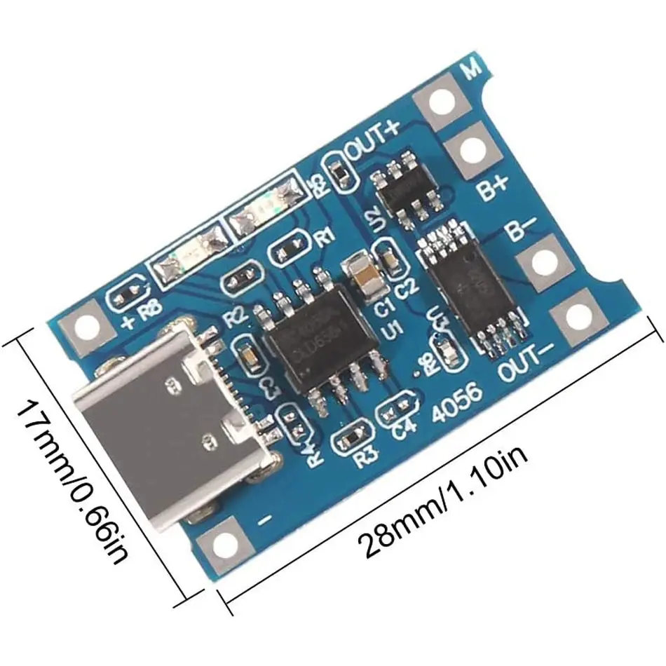 lithium battery charger 10pcs 5V 1A 18650 Lithium Battery Charging Board PLR TP4056 Lithium Charging Mini/Micro USB Type C Charge Module Protect