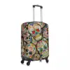 Sugar Skull Suitcase Cover Halloween Style Cool Travel Flight Practical Luggage Accesories Protector 3
