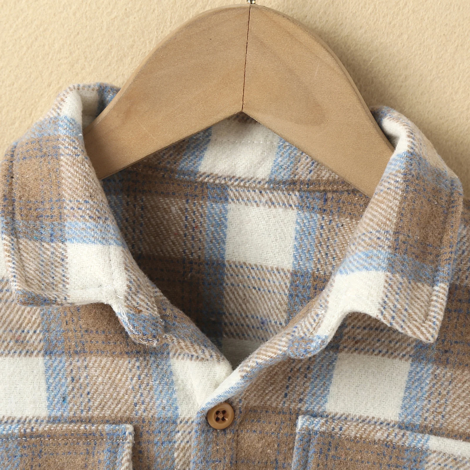 2-7Y Autumn Causal Baby Boys Girl&rsquo;s Lapel Shirt Outfits Long Sleeves Plaid Printed Single-breasted Jacket girls long sleeve shirts boys long sleeve shirts
