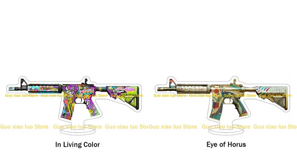CS2 GO Hot Game M4A4 Skins Howl Temukau Asiimov Spider Lily Der Kaiser Desolate Space Acrylständer Desktop-Ornament Geschenk – Detail 6