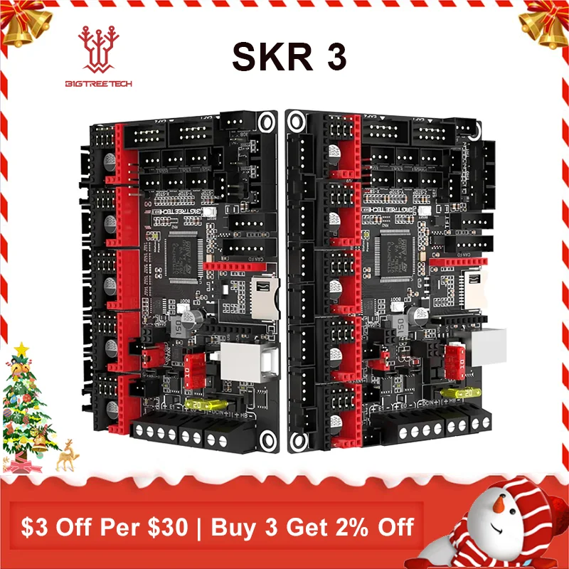 BIGTREETECH SKR 3 Motherboard 32bit Control Board BTT TMC2209 EZ5160 Pro for Ender 3/5 Raspberry Pi 3D Printer Parts VS SKR 2 bigtreetech manta m8p v2 0 motherboard stm32h723ze 32bit for klipper raspberry pi for voron v0 ender 3 3d printer control board