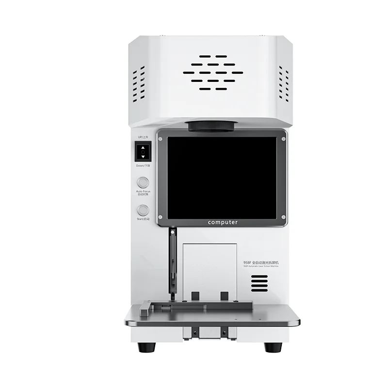 Newest Mini Automatic 20W TBK 958F Laser Machine For Repair Broken Laser Iphone 8-15 series Back Glass Removal