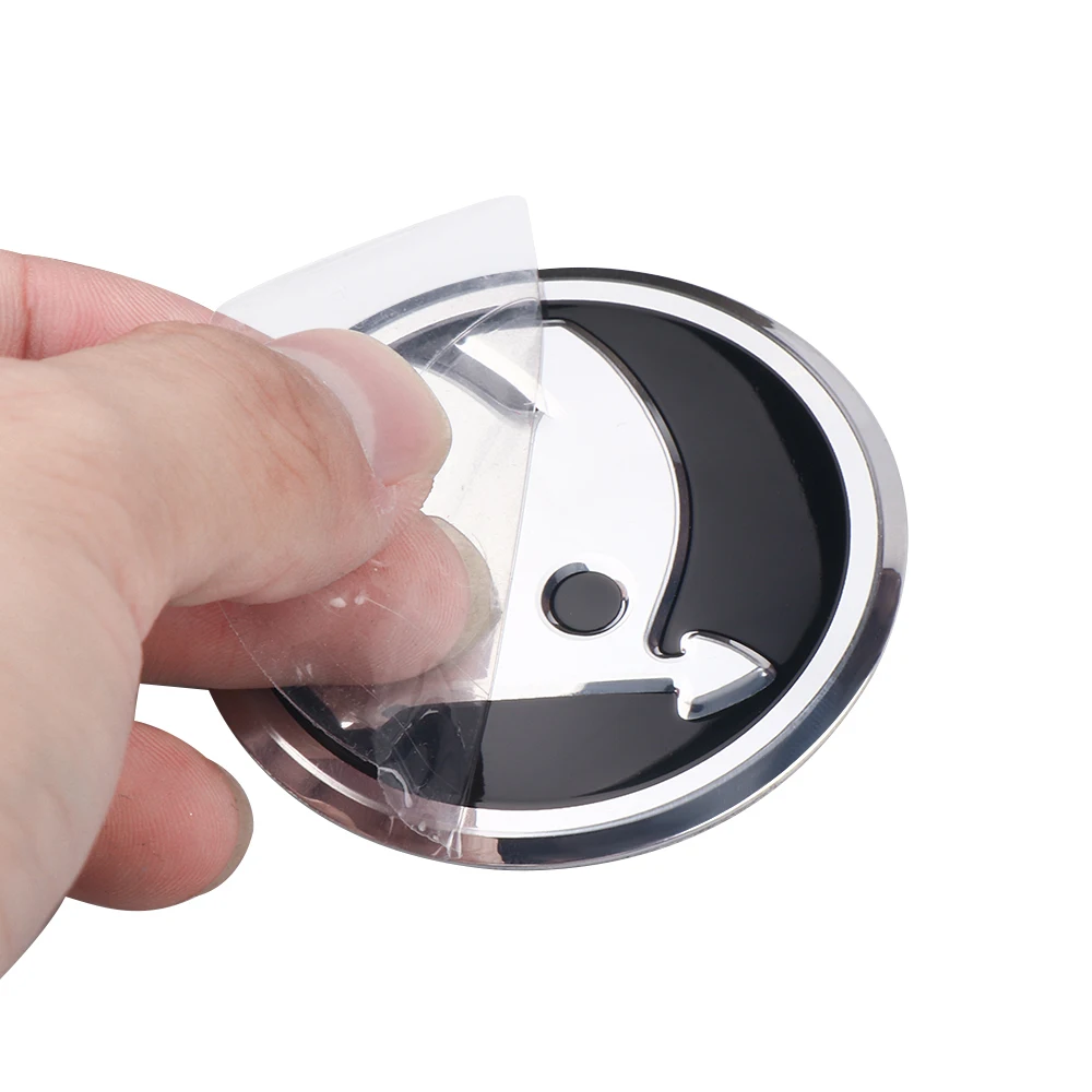 4 stücke 56mm Auto Styling Rad Center Hub Cap Abzeichen Abdeckung Aufkleber Für Skoda Rapid Octavia VRS VII Fabia Kodiaq Superb Schnelle S Fabia – Detail 4