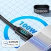 41036-56b9a4.jpg Cable USB type-c PD 100W pour recharge rapide, cordon de chargeur pour smartphone