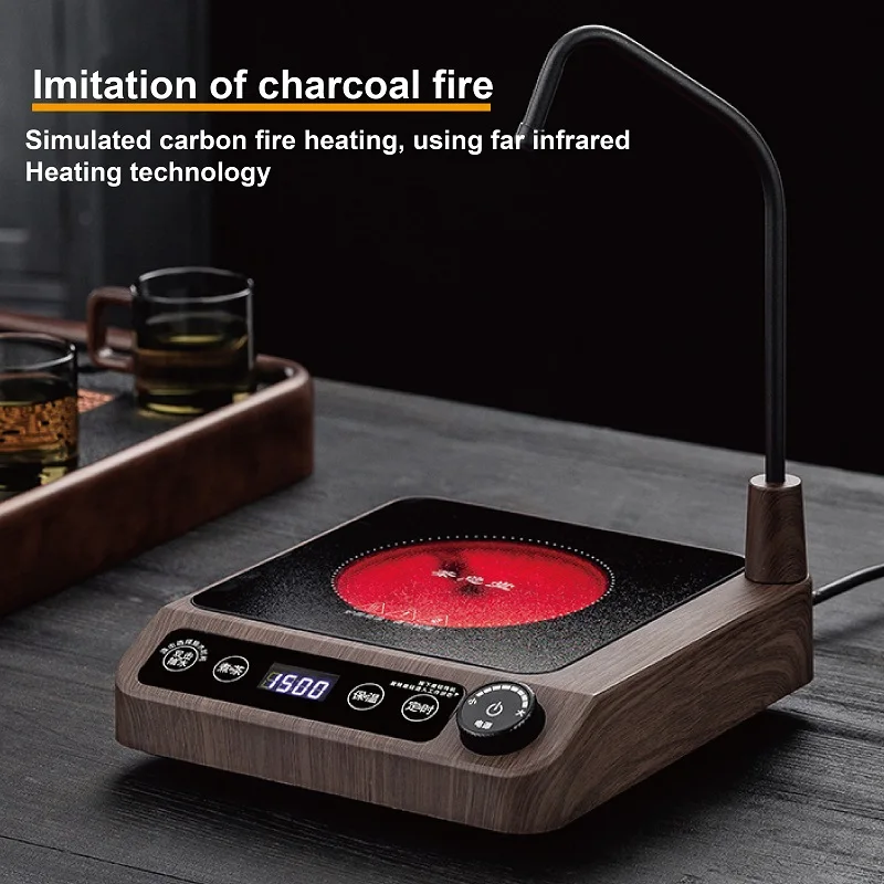 1500W Electric Ceramic Stove 15 Gear Auto Water Supply Induction Cook Water Office Pumping Mini Tea Stove Timing Water Boiler 3