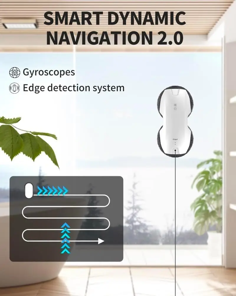 AI Intelligent Path Planning, Edge Detection Technology Automatic Window Cleaner 6
