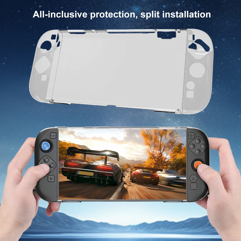 Carrying Case with Tempered Glass PC Case & Grip Cover Travel Carrying Bag 10 in 1 Accessories Set for Nintendo Switch2