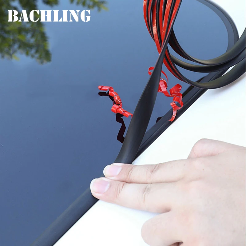 Car Strip 14/19mm Auto Window Edge Windshield Rubber Seals Universal Roof Protector Seal Cars Sealing Accessories