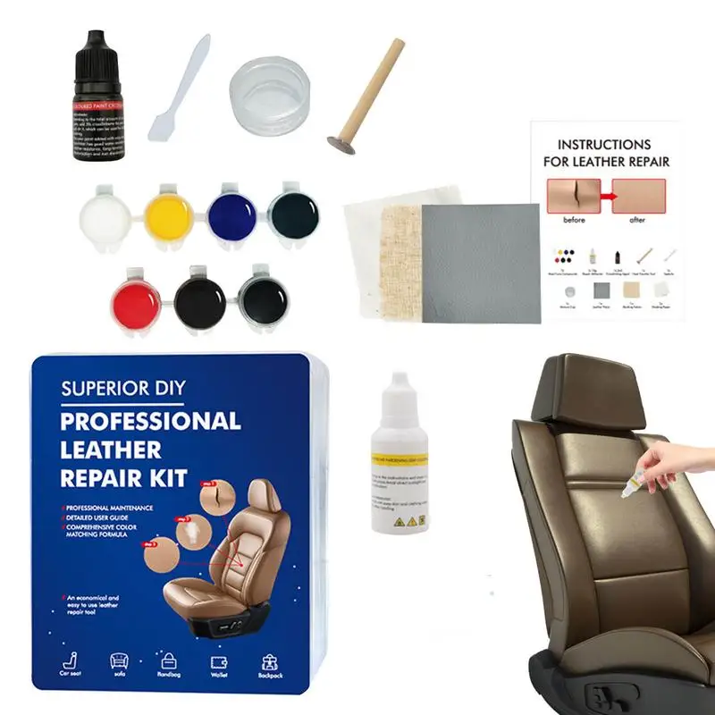 7 Colors Leather Seat Repair Kit For Cars Car Liquid Leathers Repair Kit  Skin Refurbish Filler Paint For Car Seat Sofa Jacket - AliExpress