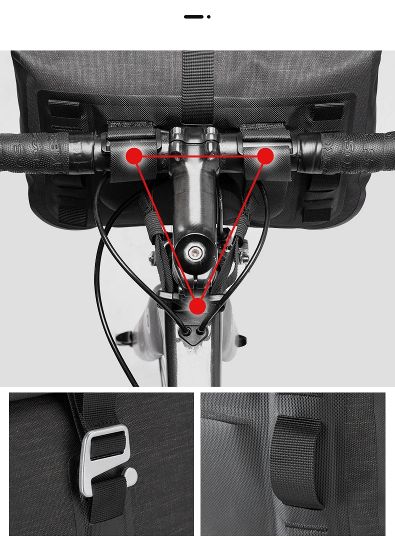Bicycle Bag Large Capacity 20L Waterproof Cycling Bag MTB Handlebar Bag Front Fr