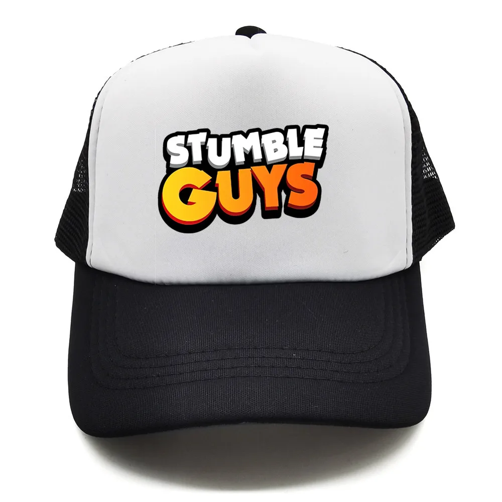 Stumble Guys Trucker Cap Baseball Caps Men Funny Hip-Hop Hat Summer Unisex Mesh Net Caps Gift Dad Hat