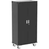 72 Inches Metal Garage Storage Cabinet with Wheels, Locking Metal Storage Cabinet with 4Shelves, Rolling Tool Storage 6