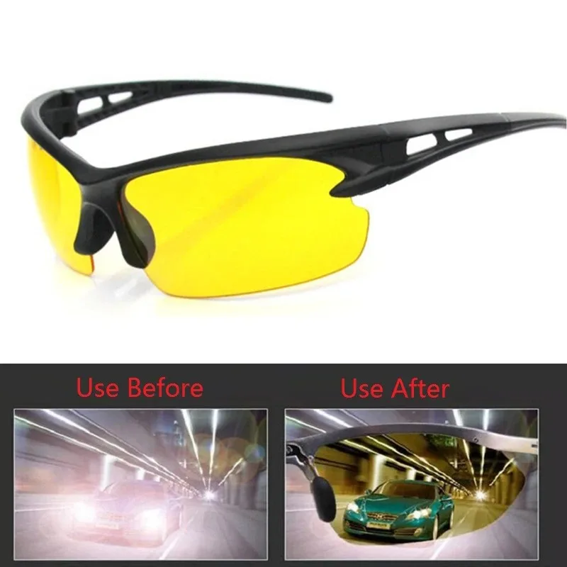 Night Vision Glasses Driver's Driving Sports Sunglasses for Women Men Cycling Yellow night vision sunglasses,night vision glasses