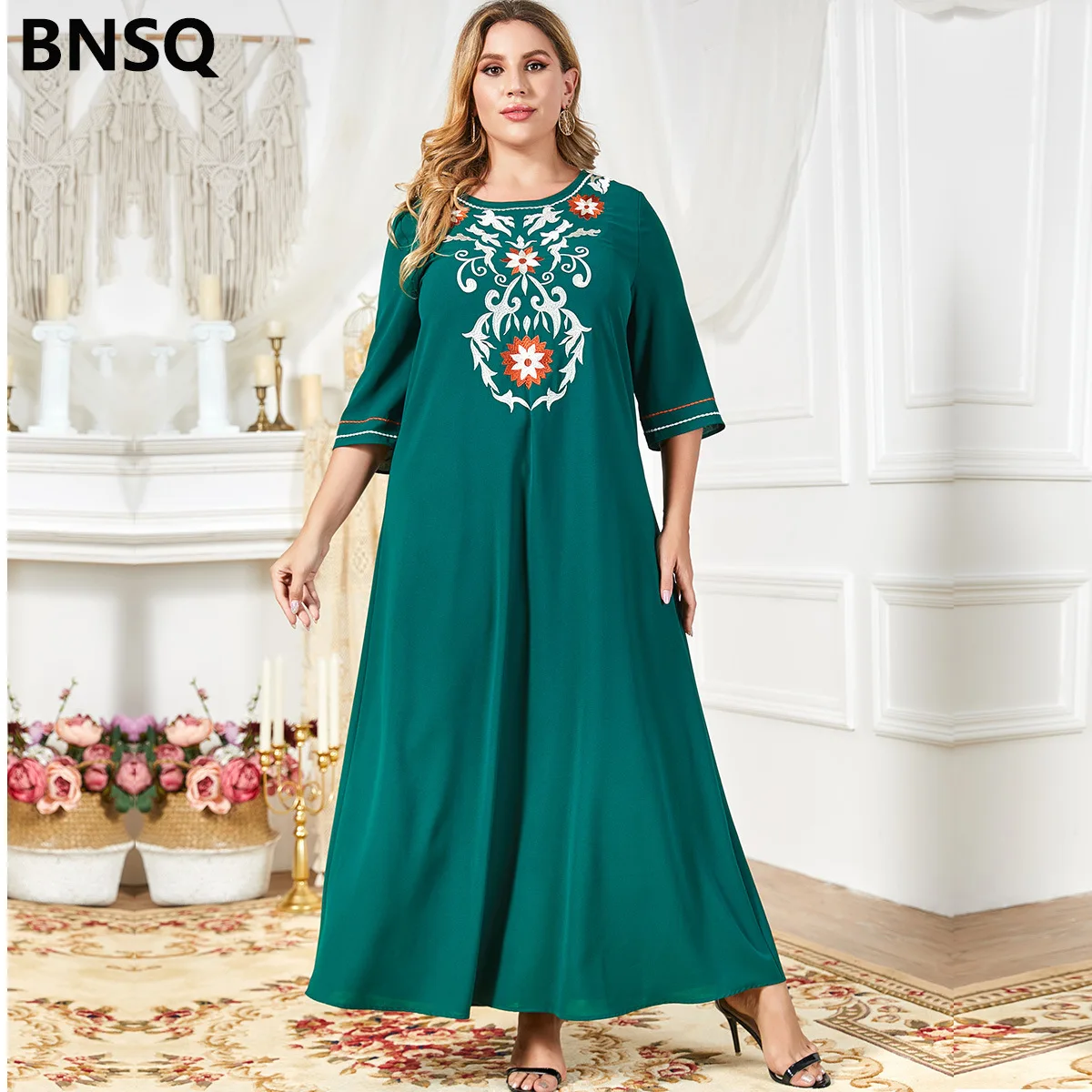 a-lin-summer-muslim-fashion-elegant-o-neck-half-sleeves-dubai-arabian-turkey-morocco-arabia-khimar-kaftan-islamic-dresses-abaya