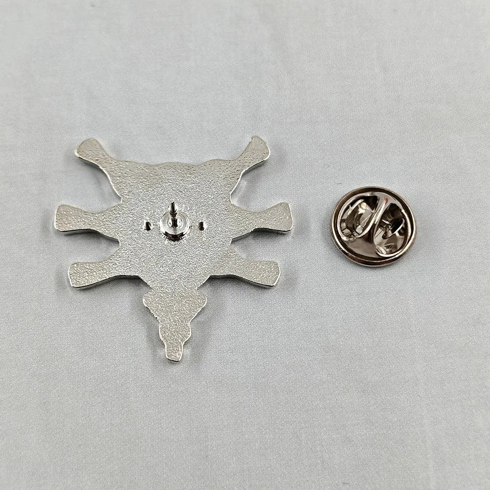 Gothic Dark-Themed Totem Eye Brooch – Personalized Metal Pin Gift