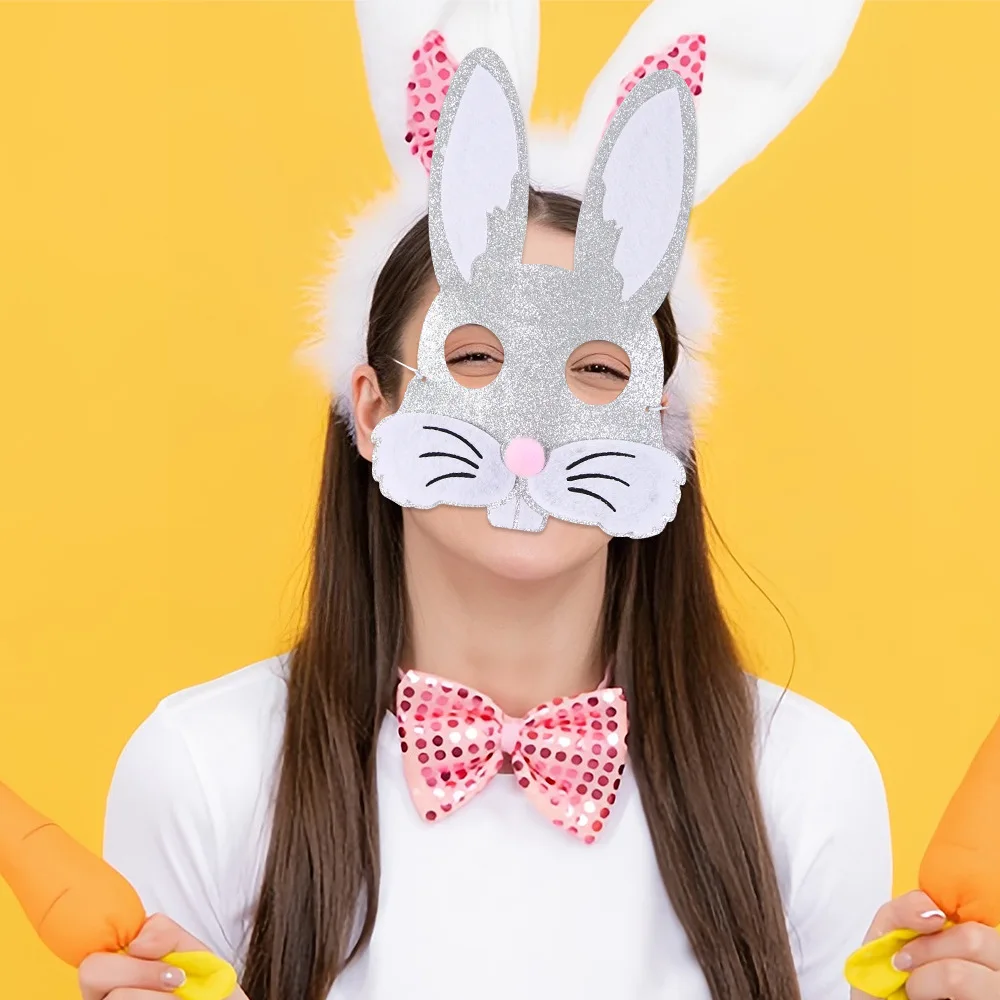 Easter Cute Rabbit Chick Masks 2026 Easter Spring Party Dress Up Costume Cosplay Mask For Kids Children Favor Mystery Gift