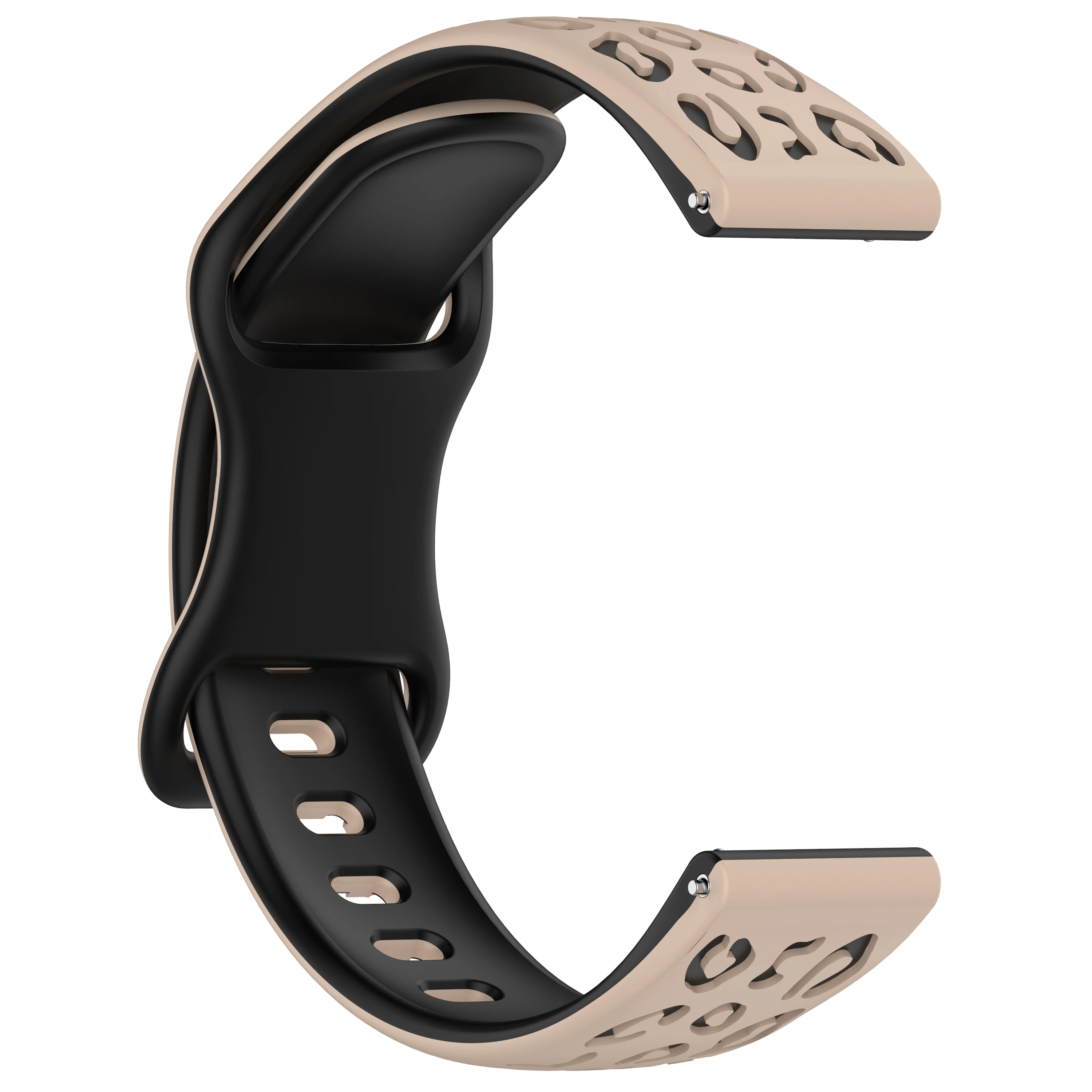 Leopard Silicone Watch Band - 20mm Adjustable Strap
