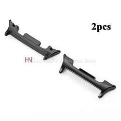 Stainless Steel Watch Adapter for Galaxy Watch 8 Classic Bands (2pcs - Black)