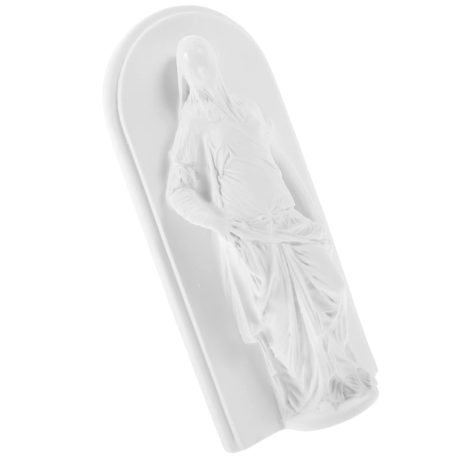 

Veiled Girl Desktop Figure Statue Models Dining Table Resin Sculpture Craft Decoration Props