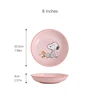 Miniso Snoopy 8 Inches Ceramic Plate Cute Kawaii Fork Spoons Set Cartoon Printing High Temperature Resistance Kitchen Tableware 6