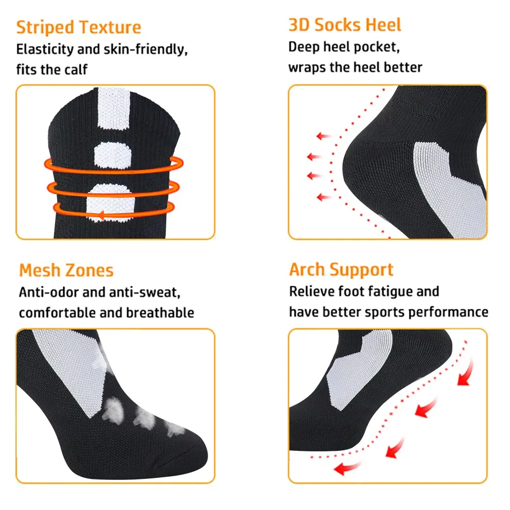 Sports socks Professional Basketball Socks Thickened Towel Bottom Protect Ankles Non-slip Wear-resistant Sports Socks For Running Trekking