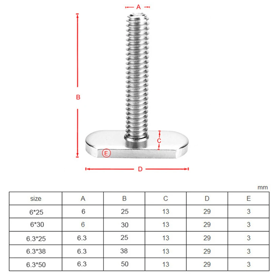 Écrous De Rail De Kayak En Acier Inoxydable, Vis Et écrous
