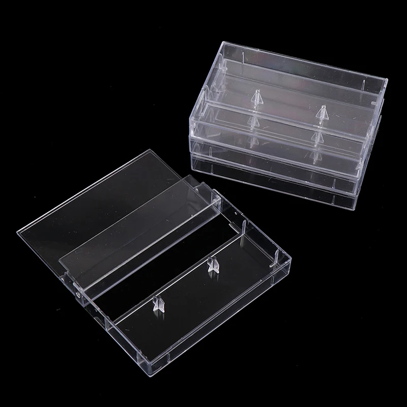 

1Pc Recording Blank Cassette Case Audio Storage Box Transparent Dustproof Box Recording Blank Cassette Tape Storage