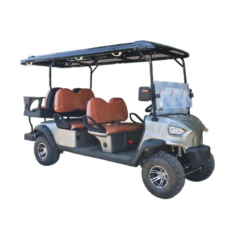 Carrello Da Golf Elettrico Al Litio Legale Ad Alta Potenza 5000W Motor Street 6 Posti Scooter Turistico Economico Carrello Da Golf Elettrico A 4 Ruote