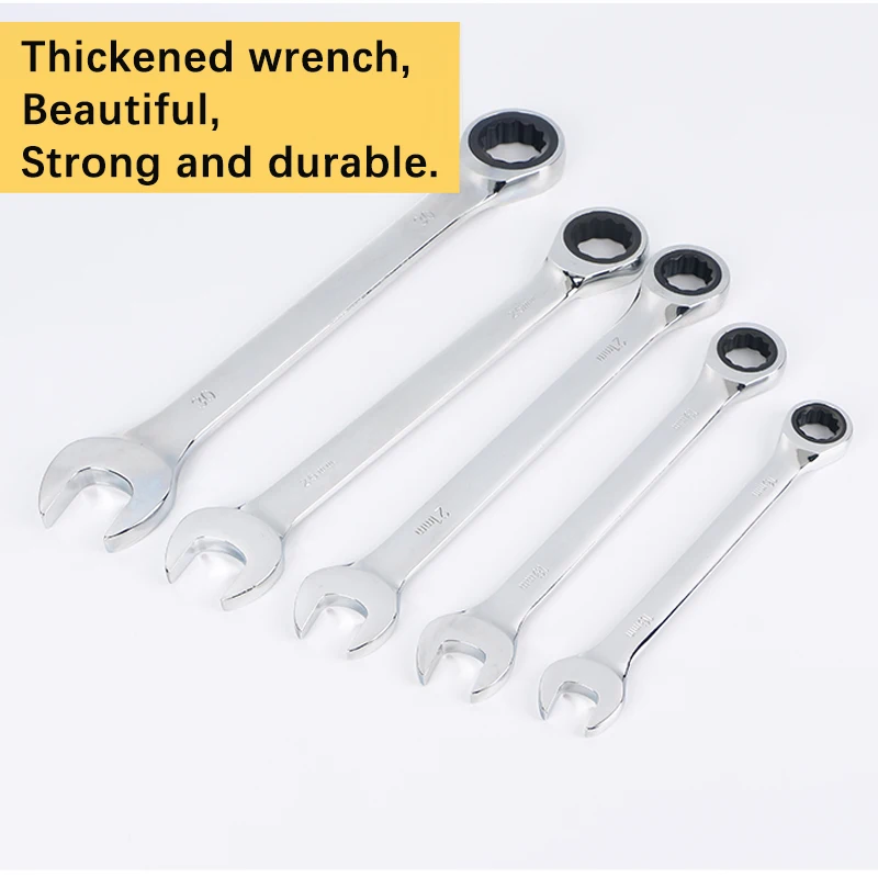 Ratchet Metric Wrenches Torque Universal Spanners for Car Repair Hand Tools 3